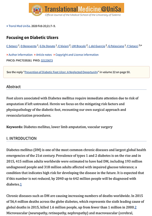 Focusing on Diabetic Ulcers